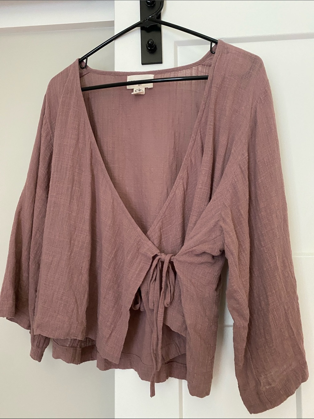 Indigo Luna Flow Wrap Top - Mauve